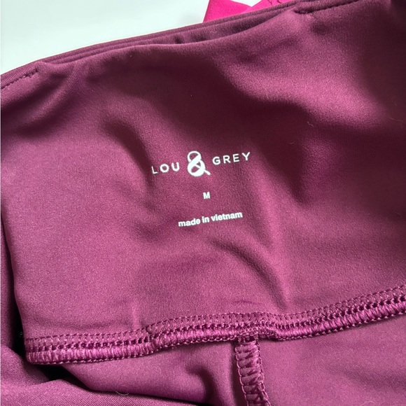 Lou & Grey Burgundy and Pink Leggings - Picture 2 of 3